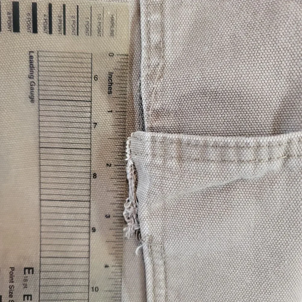 Dickies Canvas Carpenter Pants 29x33 Brown Utility Workwear High Rise No Tag